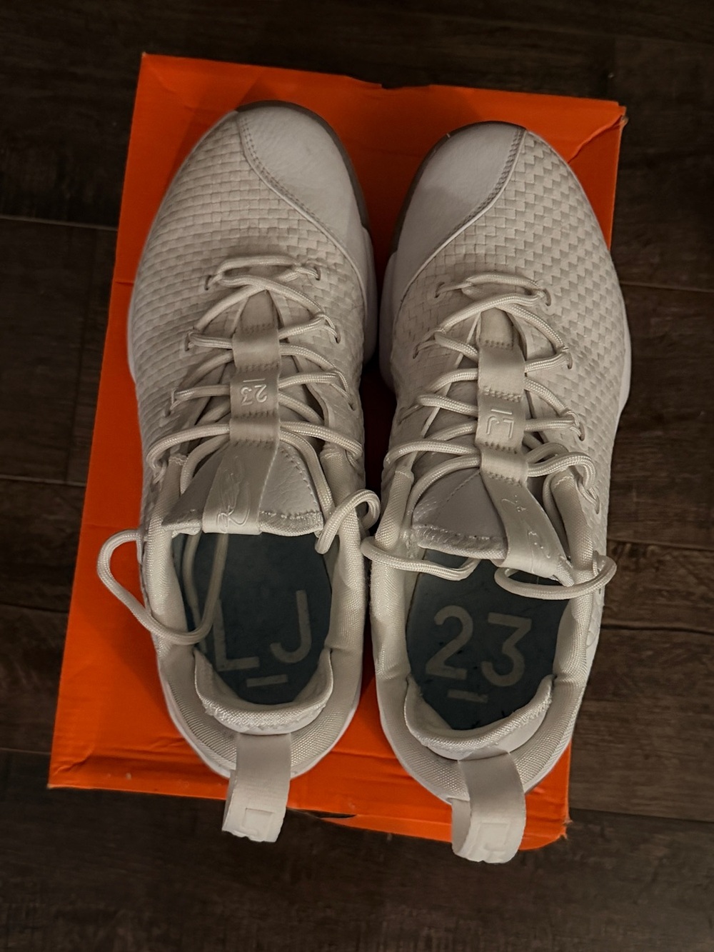 Nike LeBron 14 Jordan Men's Athletic Sneakers in White